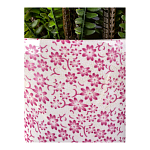 Кашпо из белого фарфора с розовым цветочным орнаментом Eden Garden варинант исполнения - 4 | Loft Concept в Орле