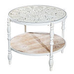 Журнальный столик из натурального дерева в винтажном стиле Openwork Coffee Table варинант исполнения - 1 | Loft Concept в Орле