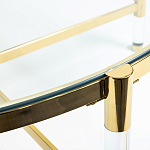 Кофейный столик со столешницей из стекла Crossy варинант исполнения - 3 | Loft Concept в Орле