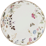 Ваза фарфоровая белая на ножке с рисунком цветов Garden Whisper Porcelain Set  варинант исполнения - 1 | Loft Concept в Орле