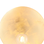Бра с золотым круглым отражателем и открытой лампой Sun Glow Disc варинант исполнения - 5 | Loft Concept в Орле
