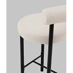 Стул полубарный Floreo букле молочный варинант исполнения - 3 | Loft Concept в Орле