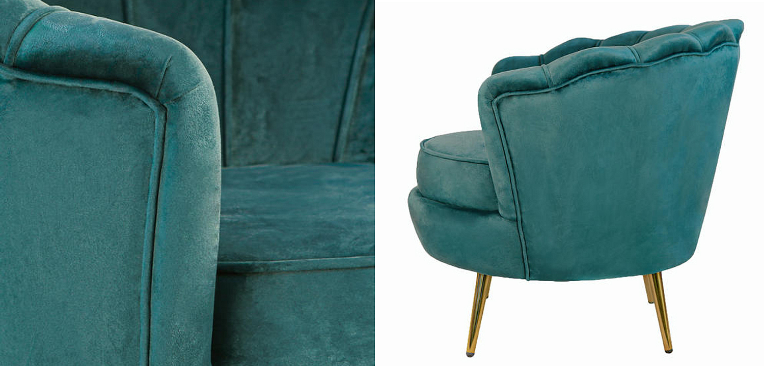 Кресло Бирюзовый велюр Trapezium Turquoise velvet Кресло Бирюзовый велюр Trapezium Turquoise velvet - Loft-Concept в Орле