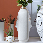 Ваза с золотисто-белыми фрагментами Faces of Imagination варинант исполнения - 9 | Loft Concept в Орле