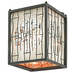 Бра с круглой зеркальной вставкой с эффектом ржавчины Stunning Radiance варинант исполнения - 3 | Loft Concept в Орле