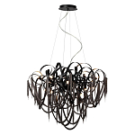 Люстра подвесная с объемной композицией из скрученных лент и металлических цепочек Atlantis Chain варинант исполнения - 4 | Loft Concept в Орле