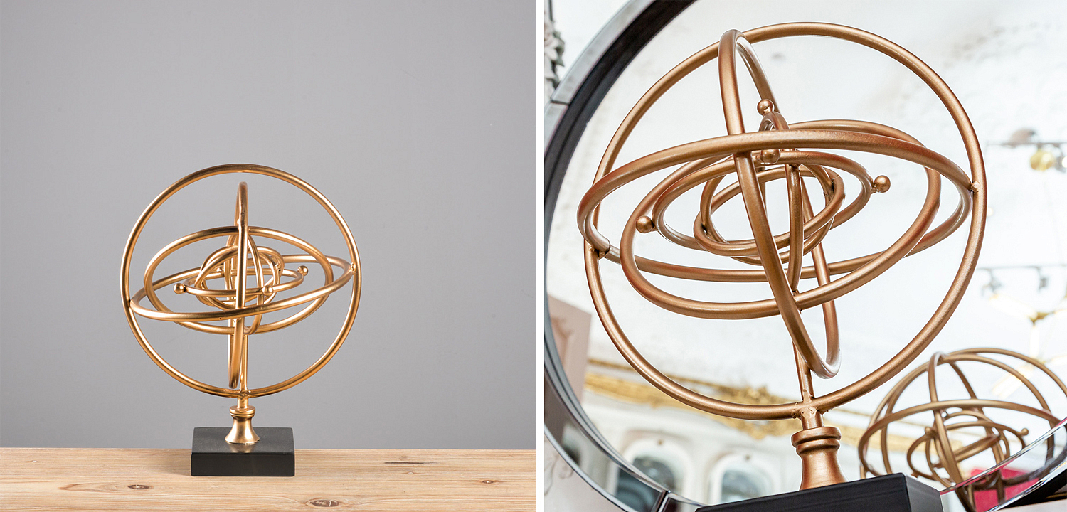 Статуэтка Sphere Sundial gold Статуэтка Sphere Sundial gold - Loft-Concept в Орле