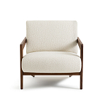 Кресло Avalon White Boucle из массива ореха варинант исполнения - 4 | Loft Concept в Орле