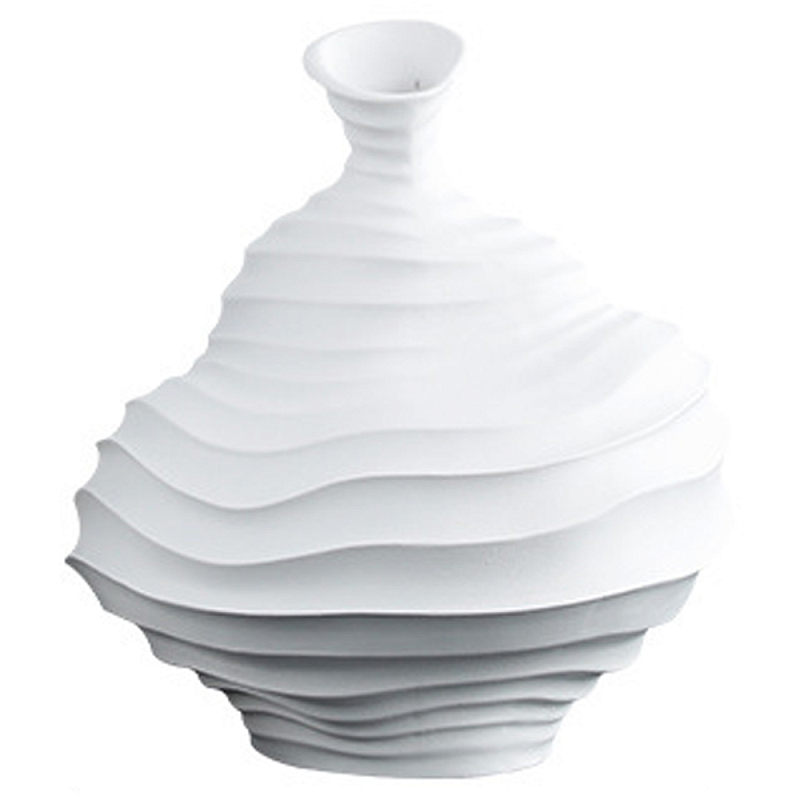 Ваза Molecule Relief Wide Vase Белый Ваза Molecule Relief Wide Vase Белый в Орле | Loft Concept