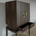 Кабинетный шкаф Elsa Dreams Walnut с 2-мя ящиками варинант исполнения - 2 | Loft Concept в Орле