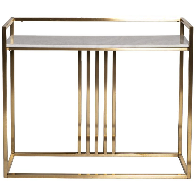 Консоль Nensi gold матовое золото Консоль Nensi gold матовое золото в Орле | Loft Concept