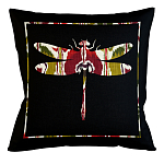 Подушка декоративная стрекоза цветной узор Ikat Pattern варинант исполнения - 1 | Loft Concept в Орле