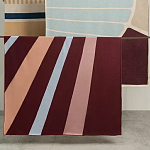 Плед из хлопка с геометрическим рисунком Elan Stripe Addison варинант исполнения - 7 | Loft Concept в Орле