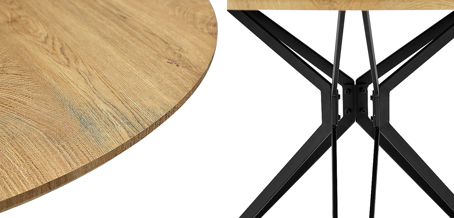 Стол круглый в стиле Лофт Mahoney Table Стол круглый в стиле Лофт Mahoney Table - Loft-Concept в Орле