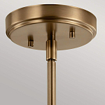 Подвесной светильник цвета латунь с прозрачным стеклянным плафоном в форме колокола Kichler варинант исполнения - 6 | Loft Concept в Орле