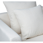 Дизайнерское кресло мягкое с обивкой из рогожки кремового цвета Decoration of Everything варинант исполнения - 2 | Loft Concept в Орле