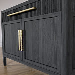 Буфет Primo с двумя ящиками и двумя фасадами Черный дуб варинант исполнения - 6 | Loft Concept в Орле