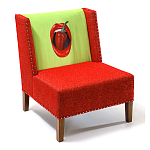 FUN Armchair "Chili Pepper" Red Дизайнерское кресло с цветным принтом варинант исполнения - 3 | Loft Concept в Орле