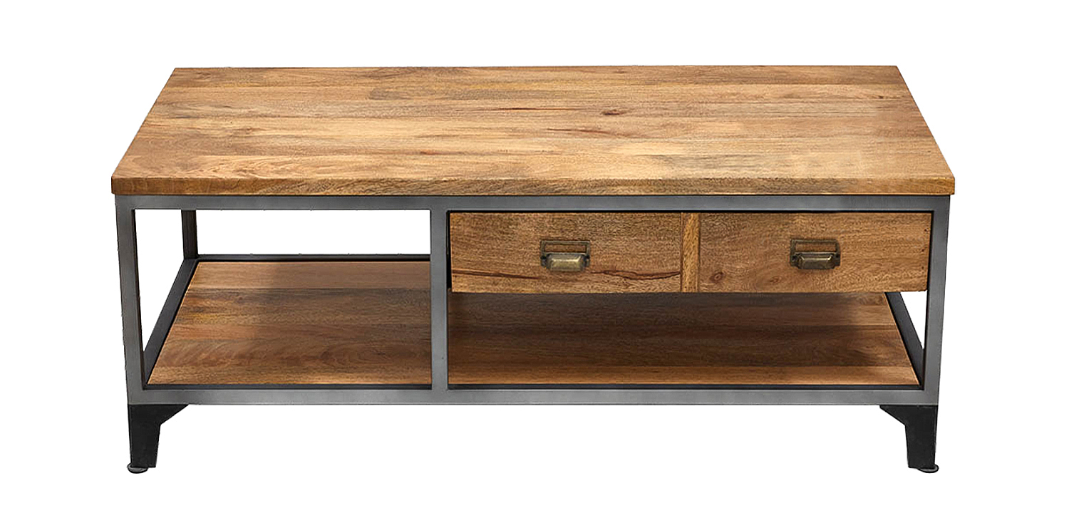 Кофейный стол в стиле лофт Russell Coffee Table Кофейный стол в стиле лофт Russell Coffee Table - Loft-Concept в Орле