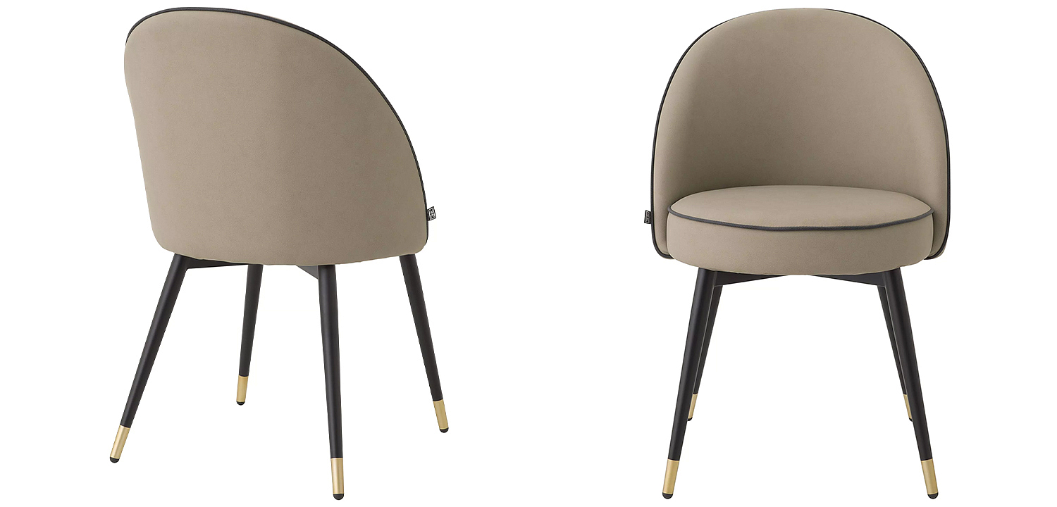 Комплект из двух стульев Eichholtz Dining Chair Cooper Set of 2 Beige Комплект из двух стульев Eichholtz Dining Chair Cooper Set of 2 Beige - Loft-Concept в Орле