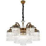 Подвесная люстра с плафонами с виде трубчатых хрустальных подвесок Cadice Chandelier 7 варинант исполнения - 2 | Loft Concept в Орле