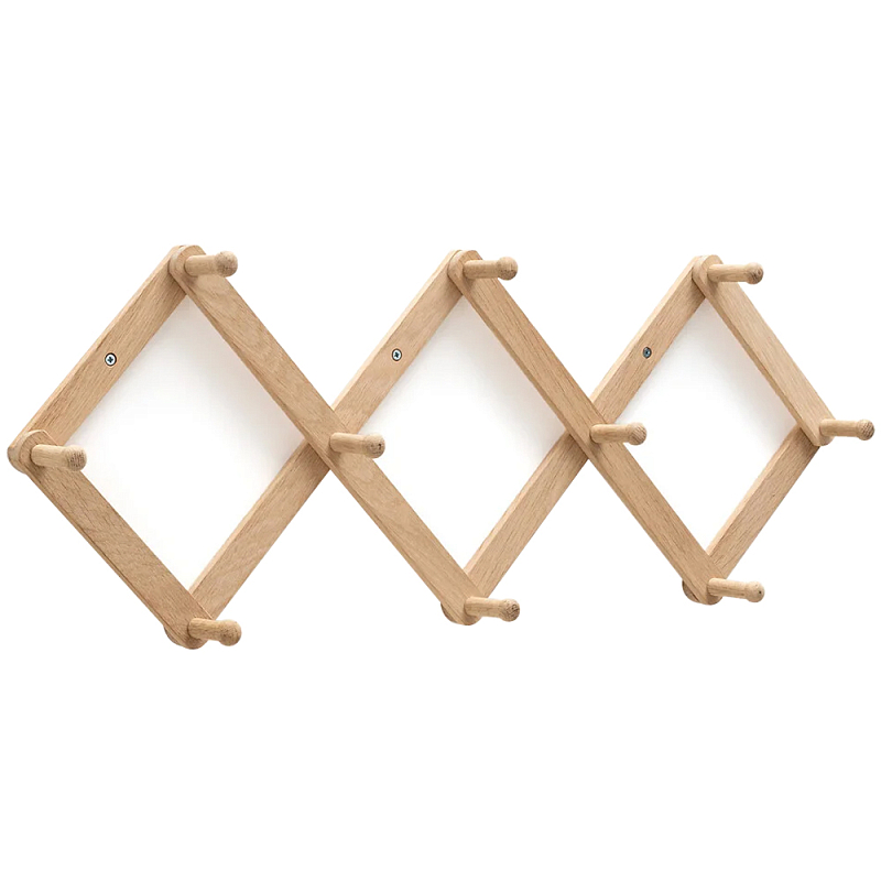 Настенная деревянная раздвижная вешалка Larson Wood Hanger Древесина Настенная деревянная раздвижная вешалка Larson Wood Hanger Древесина в Орле | Loft Concept