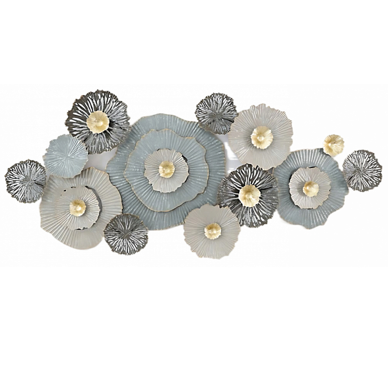 Панно настенное Blank Sheet Gray Flower Серый Панно настенное Blank Sheet Gray Flower Серый в Орле | Loft Concept