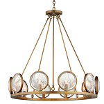 Люстра круглая с прозрачными рельефными плафонами Crystal Prism варинант исполнения - 1 | Loft Concept в Орле