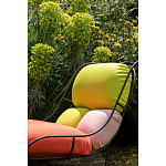 Дизайнерское разноцветное кресло на металлическом каркасе с подставкой для ног Poltronova Plasma Armchair варинант исполнения - 8 | Loft Concept в Орле