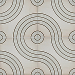 Дизайнерская плитка с узором Дорожки варинант исполнения - 1 | Loft Concept в Орле