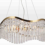 Люстра подвесная волнистой формы с хрустальными подвесками Ludivine Lighting варинант исполнения - 4 | Loft Concept в Орле