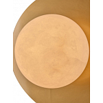 Бра круглое с плафоном из натурального камня на латунном основании Cryptocrystalline Stone варинант исполнения - 4 | Loft Concept в Орле