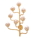 Бра золотое в виде растения Golden Flower Glade варинант исполнения - 2 | Loft Concept в Орле