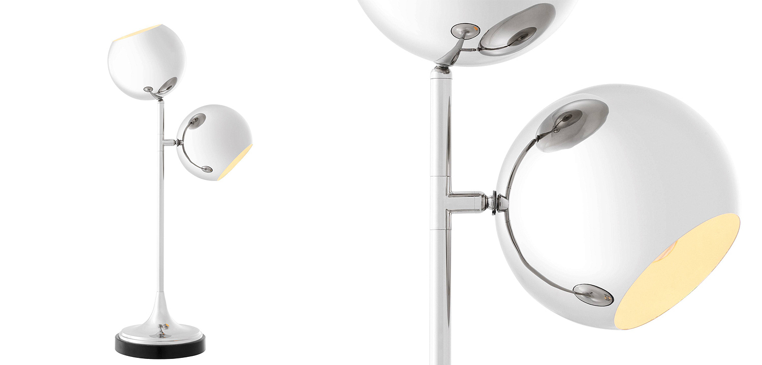 Настольная лампа Eichholtz Table Lamp Compton Nickel Настольная лампа Eichholtz Table Lamp Compton Nickel - Loft-Concept в Орле