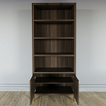 Книжный Стеллаж Elsa Dreams Walnut с задней стенкой варинант исполнения - 3 | Loft Concept в Орле