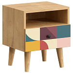 Прикроватная тумба с изображением на ящике Elise Nightstand варинант исполнения - 1 | Loft Concept в Орле