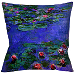 Подушка декоративная с цветочным принтом Impressionism in Art варинант исполнения - 2 | Loft Concept в Орле