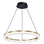 Люстра подвесная круглая светодиодная с золотым каркасом Ring Horizontal варинант исполнения - 1 | Loft Concept в Орле
