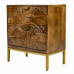 Прикроватная тумба с фактурным фасадом Termite варинант исполнения - 3 | Loft Concept в Орле