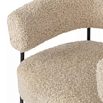 Кресло полукруглое мягкое с буклированной обивкой Armchair with Boucle Upholstery варинант исполнения - 2 | Loft Concept в Орле