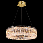 Люстра подвесная круглая из прозрачного хрусталя с золотым корпусом Selfsufficient варинант исполнения - 1 | Loft Concept в Орле