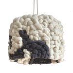 Светильник вязаный из шерсти Черно-белый варинант исполнения - 2 | Loft Concept в Орле