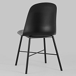 Стул из прочного пластика на металлическом основании Anora Black варинант исполнения - 5 | Loft Concept в Орле