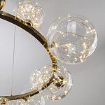 Дизайнерская кольцевая люстра с гирляндой внутри стеклянных плафонов Iona Garland Chandelier 12 варинант исполнения - 3 | Loft Concept в Орле