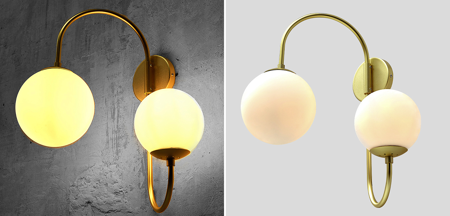 Бра Gooseneck Pelle Gold Wall Lamp Бра Gooseneck Pelle Gold Wall Lamp - Loft-Concept в Орле