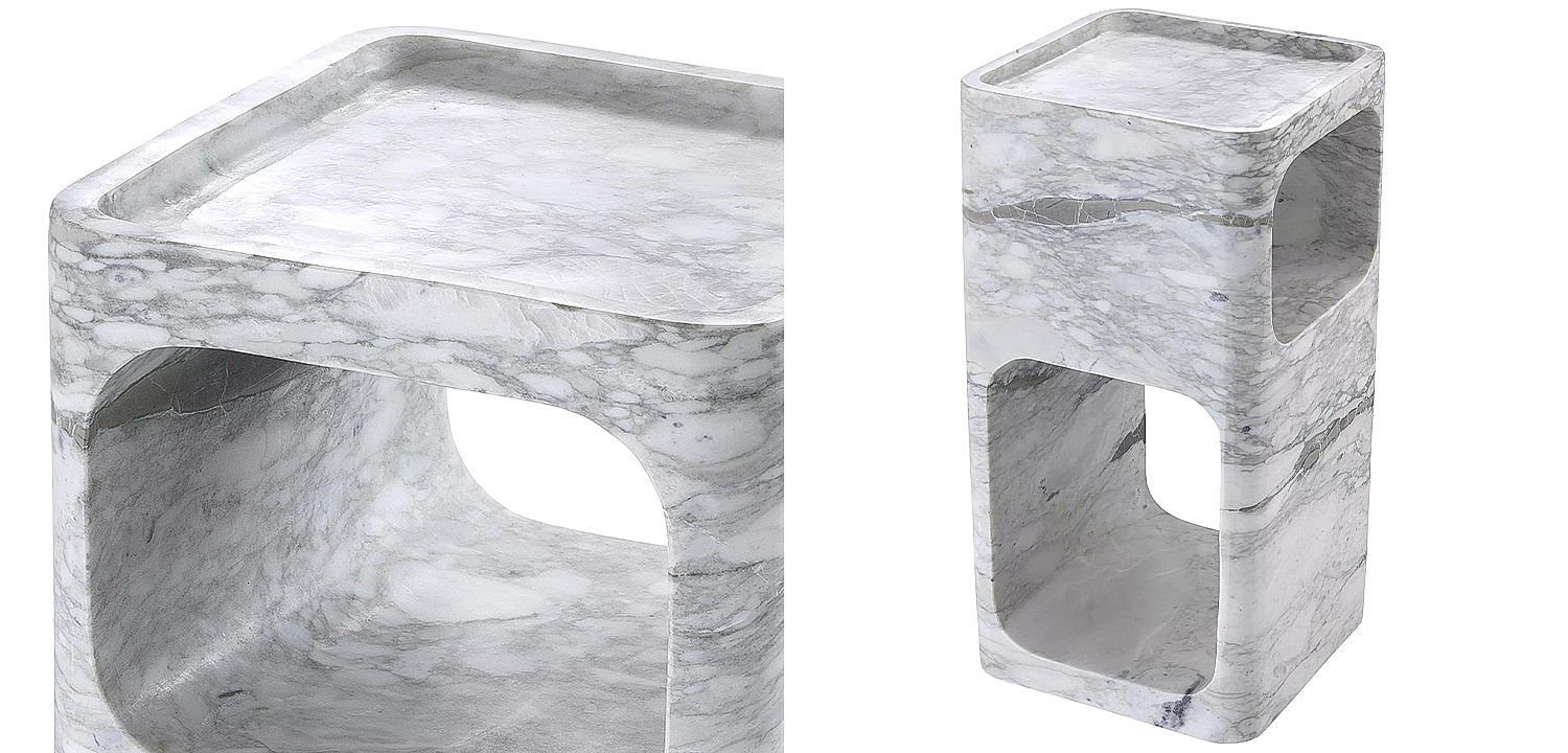 Приставной стол Eichholtz Side Table Adler Marble Приставной стол Eichholtz Side Table Adler Marble - Loft-Concept в Орле