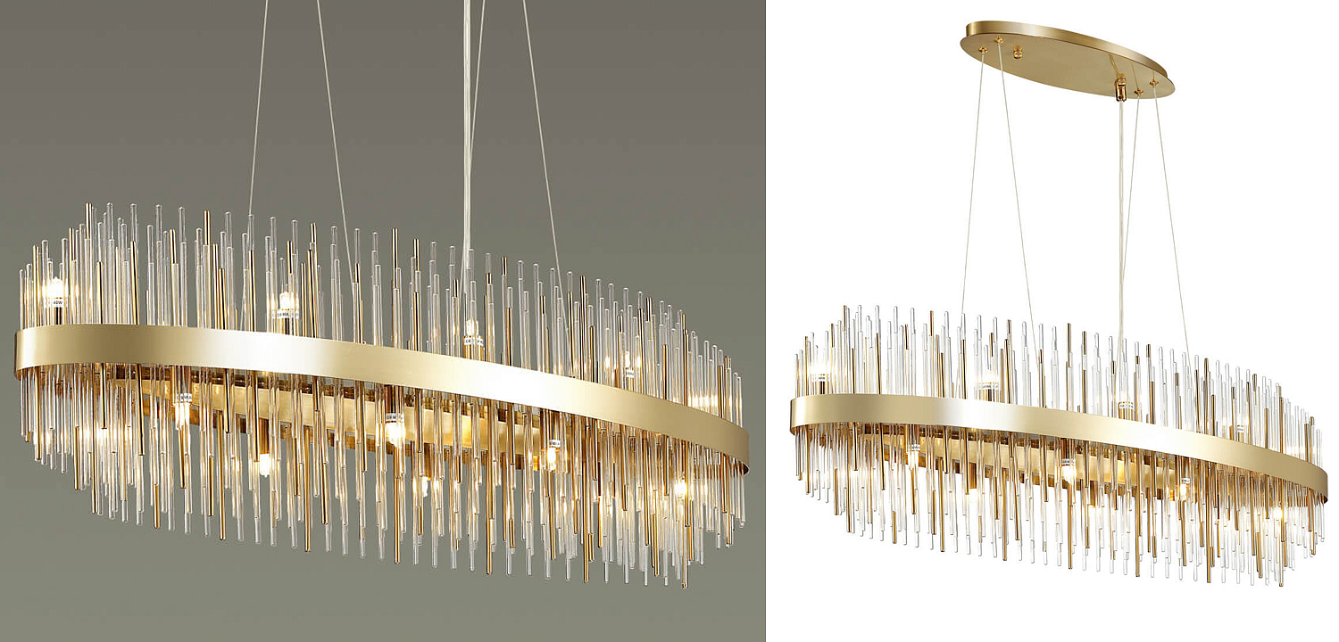 Люстра Glass Stripes In The Belt 16 Люстра Glass Stripes In The Belt 16 - Loft-Concept в Орле