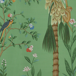 Обои ручная роспись Amazonia Emerald Green