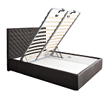 Кровать серая с подъемным механизмом Adelaide варинант исполнения - 2 | Loft Concept в Орле