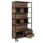 Стеллаж под TV в стиле лофт с открытыми полками и ящиками Urban Style Space варинант исполнения - 2 | Loft Concept в Орле